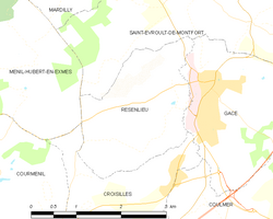 Map commune FR insee code 61347